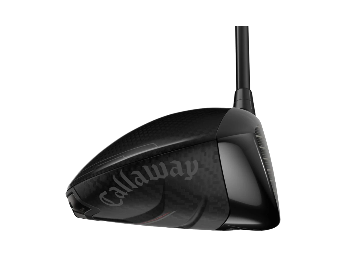 Callaway Quantum Triple Diamond driver, klubbhuvud sett från tån