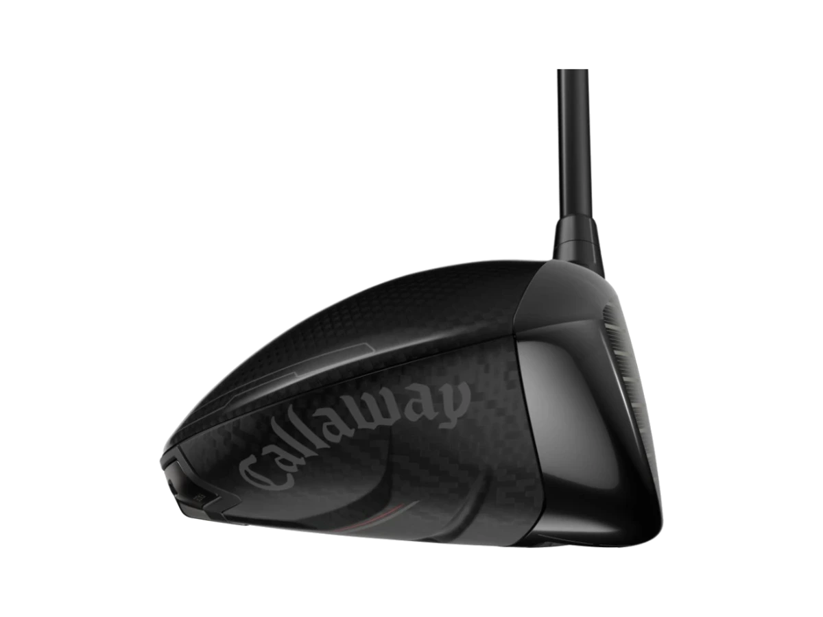 Callaway Quantum Triple Diamond driver, klubbhuvud sett från tån