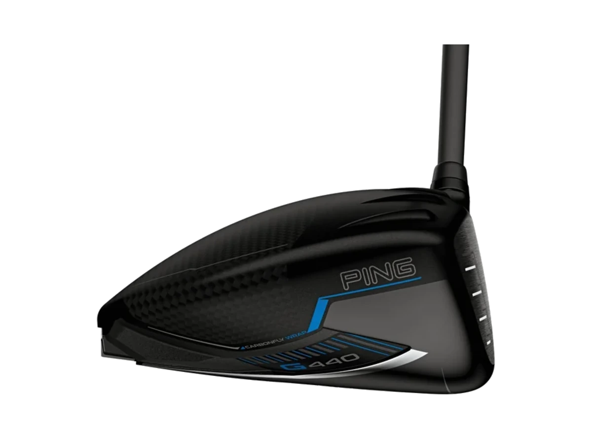 PING G440 MAX driver, klubbhuvud sett från tån
