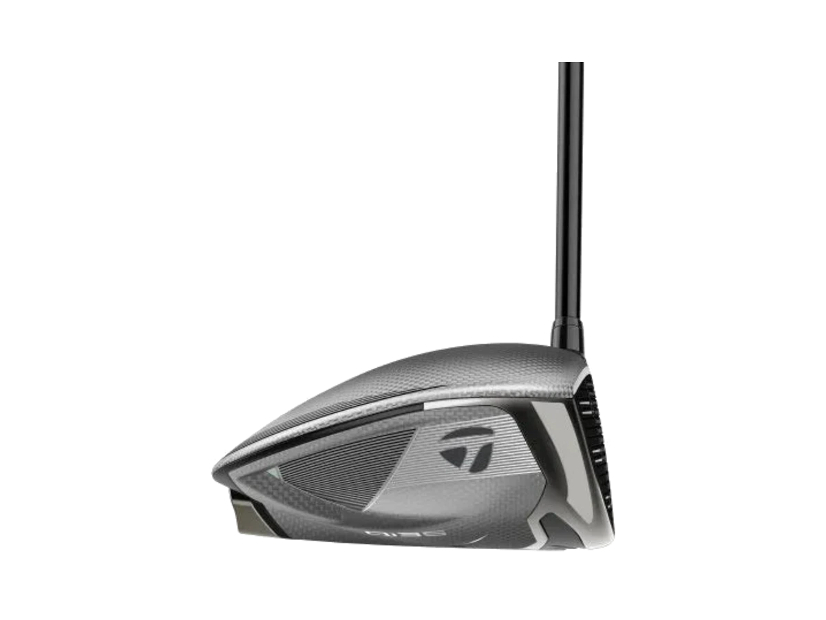 TaylorMade Qi35 Max driver, klubbhuvud sett från tån