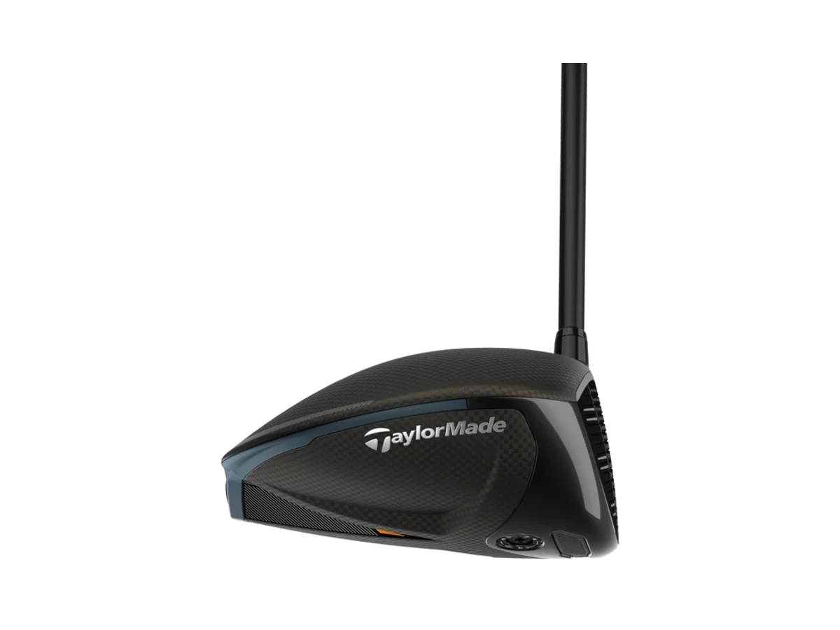 TaylorMade Qi4D driver, klubbhuvud sett från tån