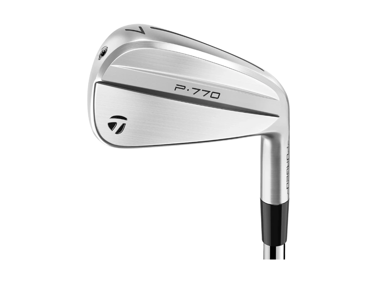 TaylorMade P·770 järn, klubbhuvud sett från tån