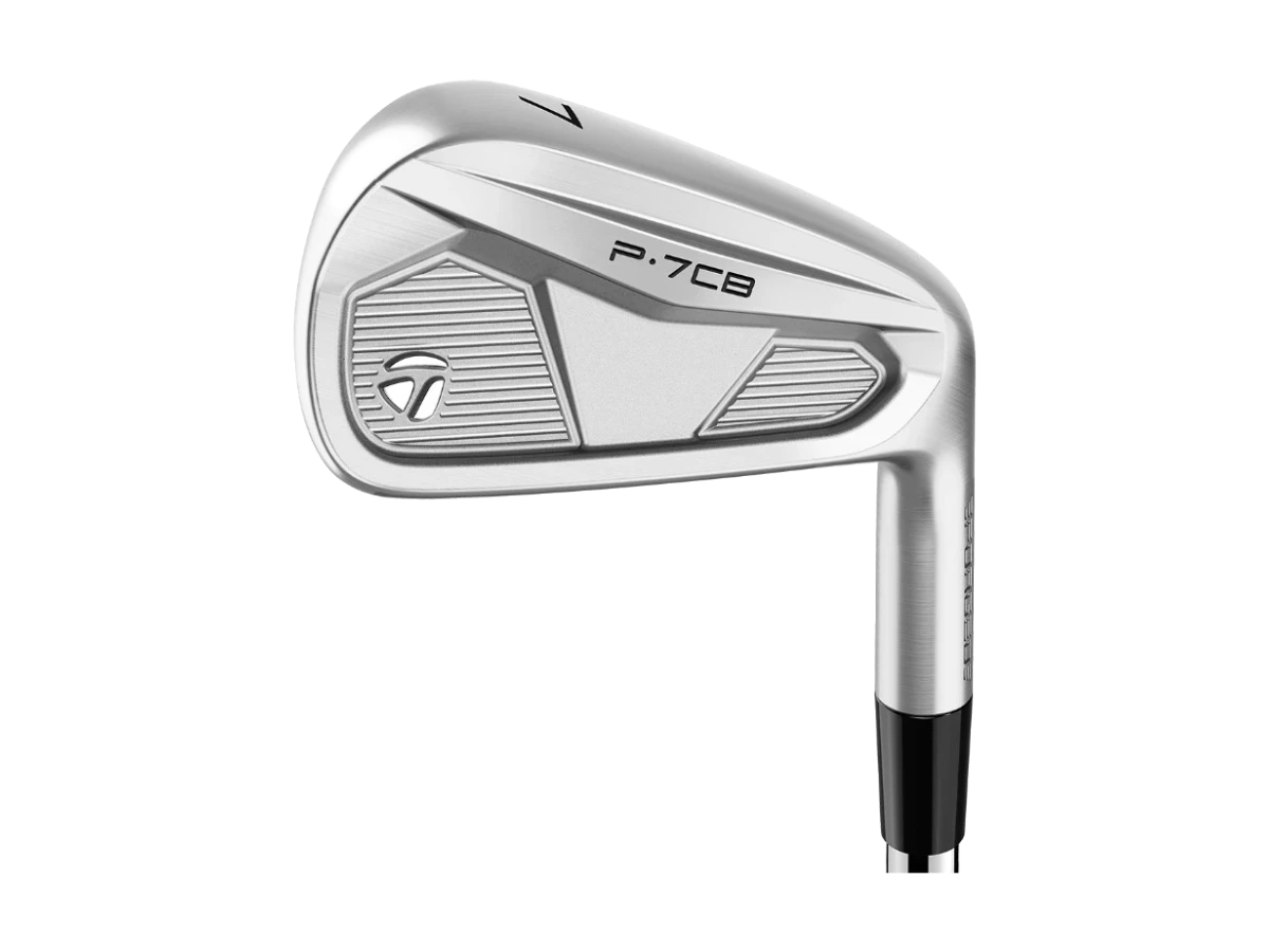 TaylorMade P·7CB järn, klubbhuvud sett från tån