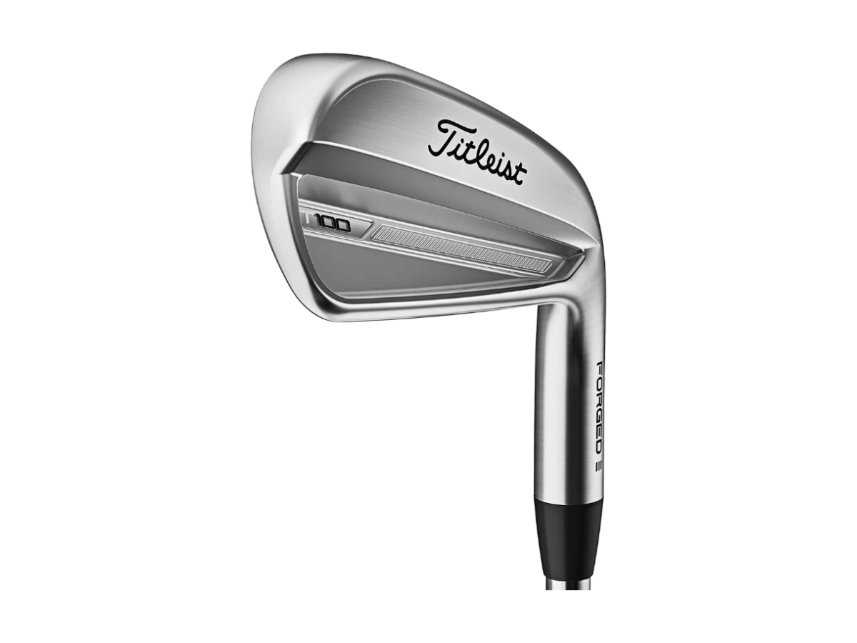 Titleist T100 järn, klubbhuvud sett från tån