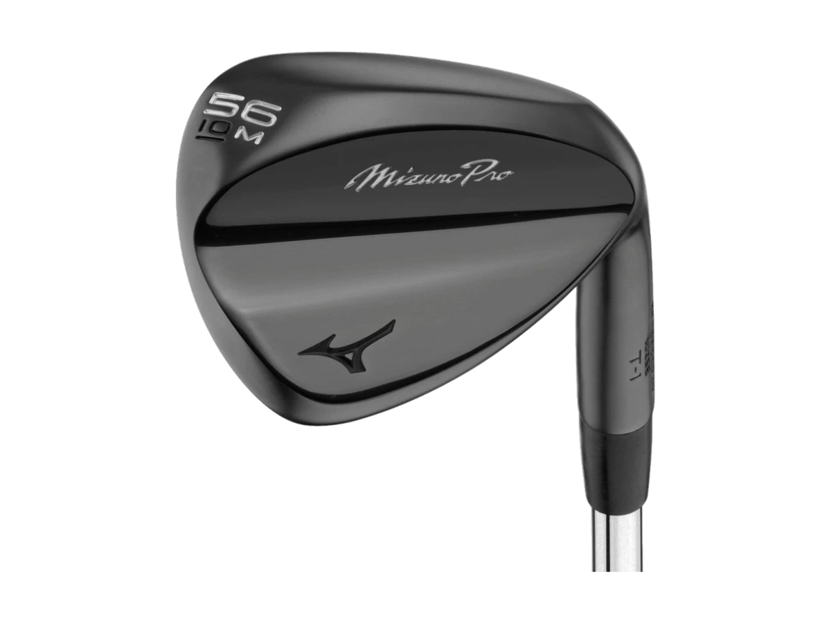 Mizuno Pro T-1 wedge 56° i Black Ion, klubbhuvud sett från tån