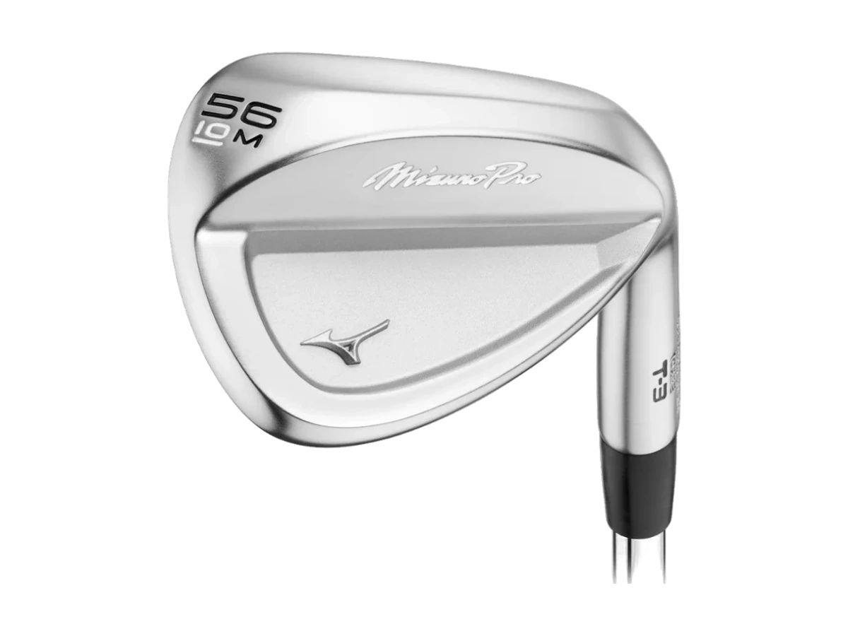 Mizuno Pro T-3 wedge 56° i Soft White Satin, klubbhuvud sett från tån